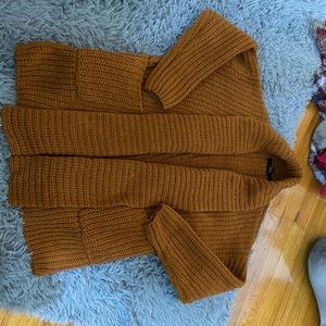 Mustard Yellow, Forever 21 Sweater Cardigan